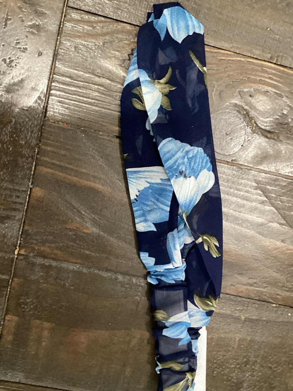 Blue Floral Headband